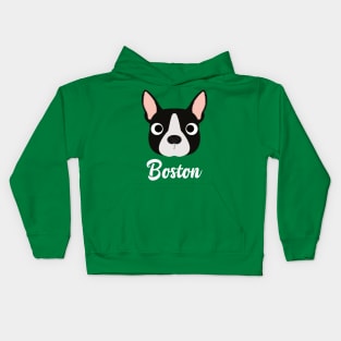 Boston - Boston Bull Terrier Kids Hoodie